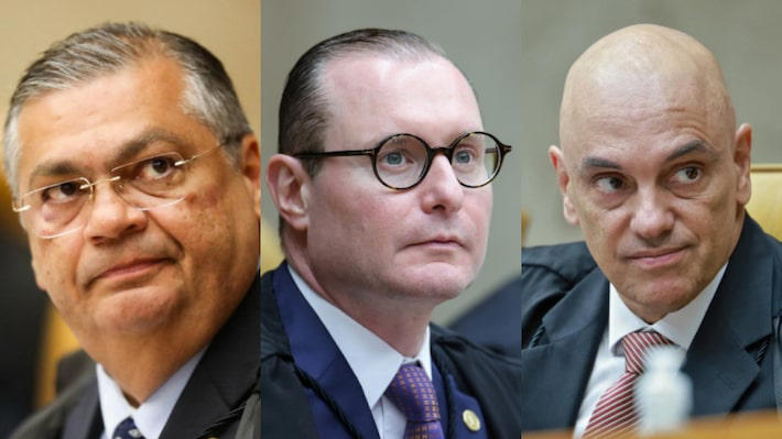 O que Dino, Zanin e Moraes fizeram a Bolsonaro que defesas tentam usar para excluí-los de julgamento