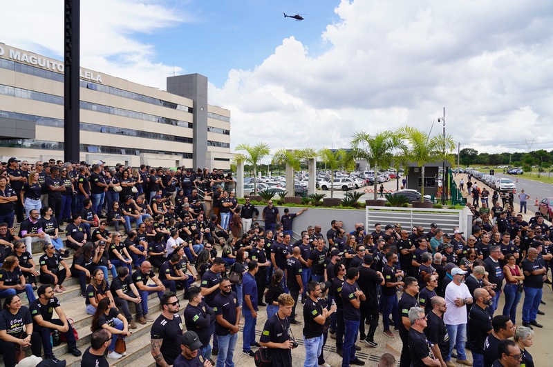 Polícia Civil protesta contra descumprimento de acordos com o governo de Goiás