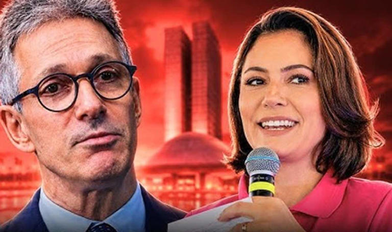 Anúncio de Michelle Bolsonaro vice de Zema gera revolta no PL e aumenta crise