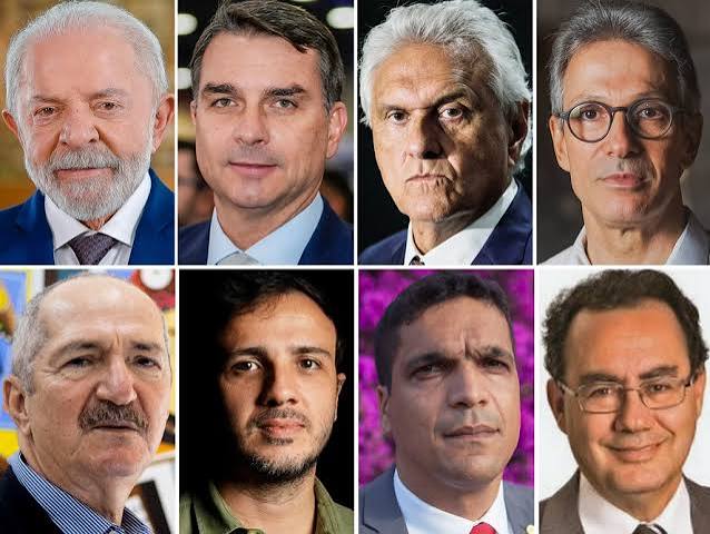 Quaest em GO: Ronaldo Caiado, 32%; Flávio Bolsonaro, 27%; Lula, 20%; Renan Santos; 2%; Romeu Zema, 2%