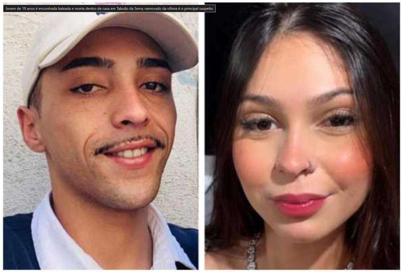 Jovem de 19 anos é encontrada baleada e morta dentro de casa em Taboão da Serra; namorado da vítima é o principal suspeito